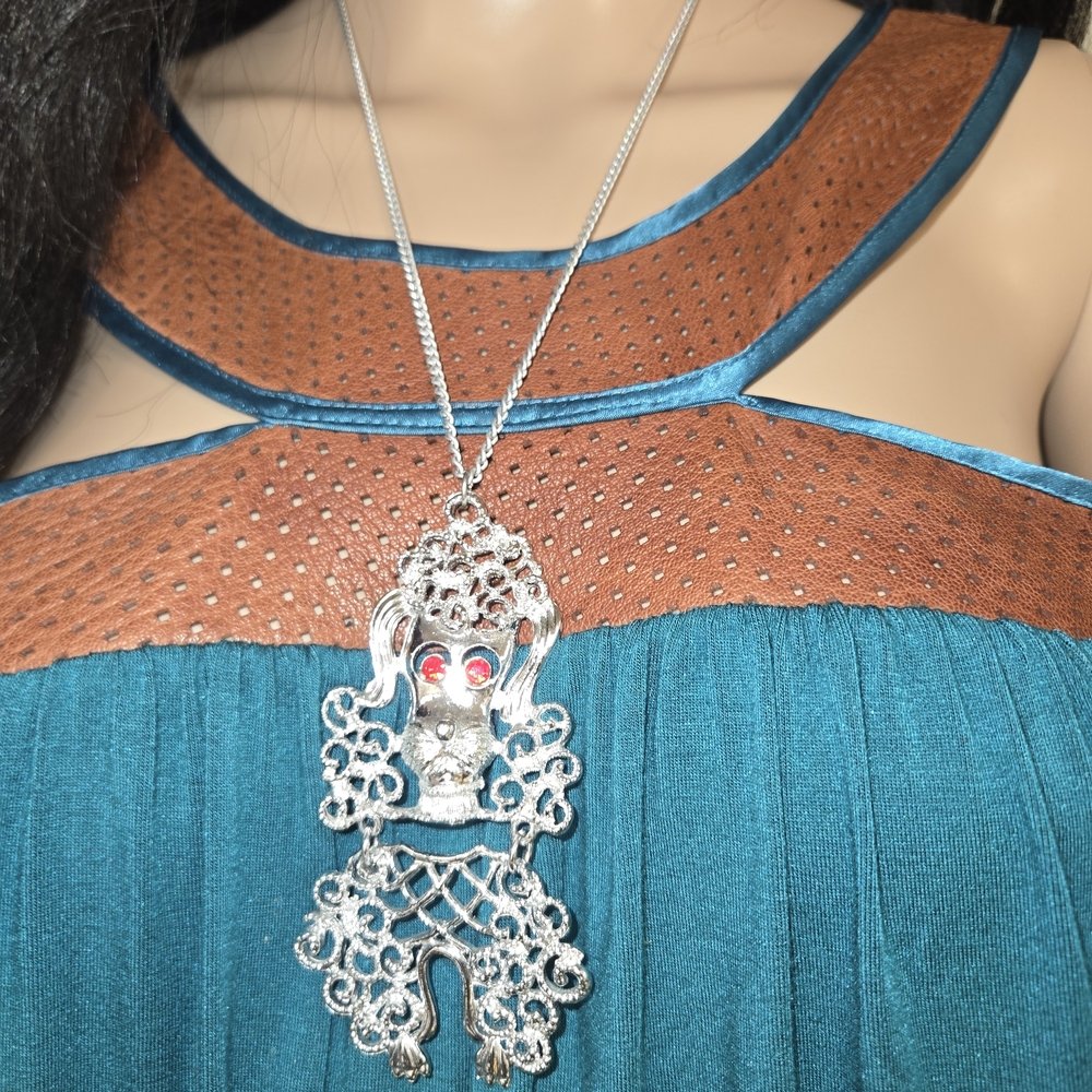Silver Poodle Necklace
